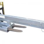 Madaling iakma ang swing jib nakapirming tine na naka-mount fork truck jib attachment