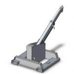 Ang makina naayos na kargamento ng attachment na naka-mount forklift jib crane