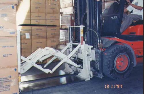 Forklift Push Pull Attachment Use sa Appliance Industry